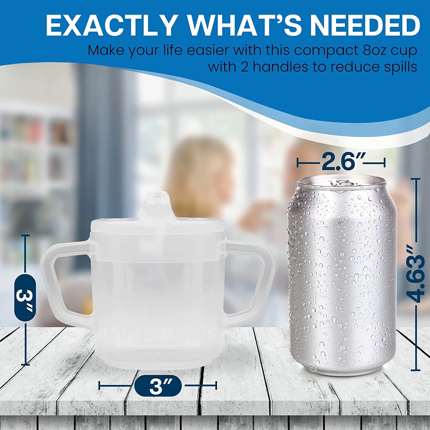 Clear 6 Pack Adult Sippy Cup S848662