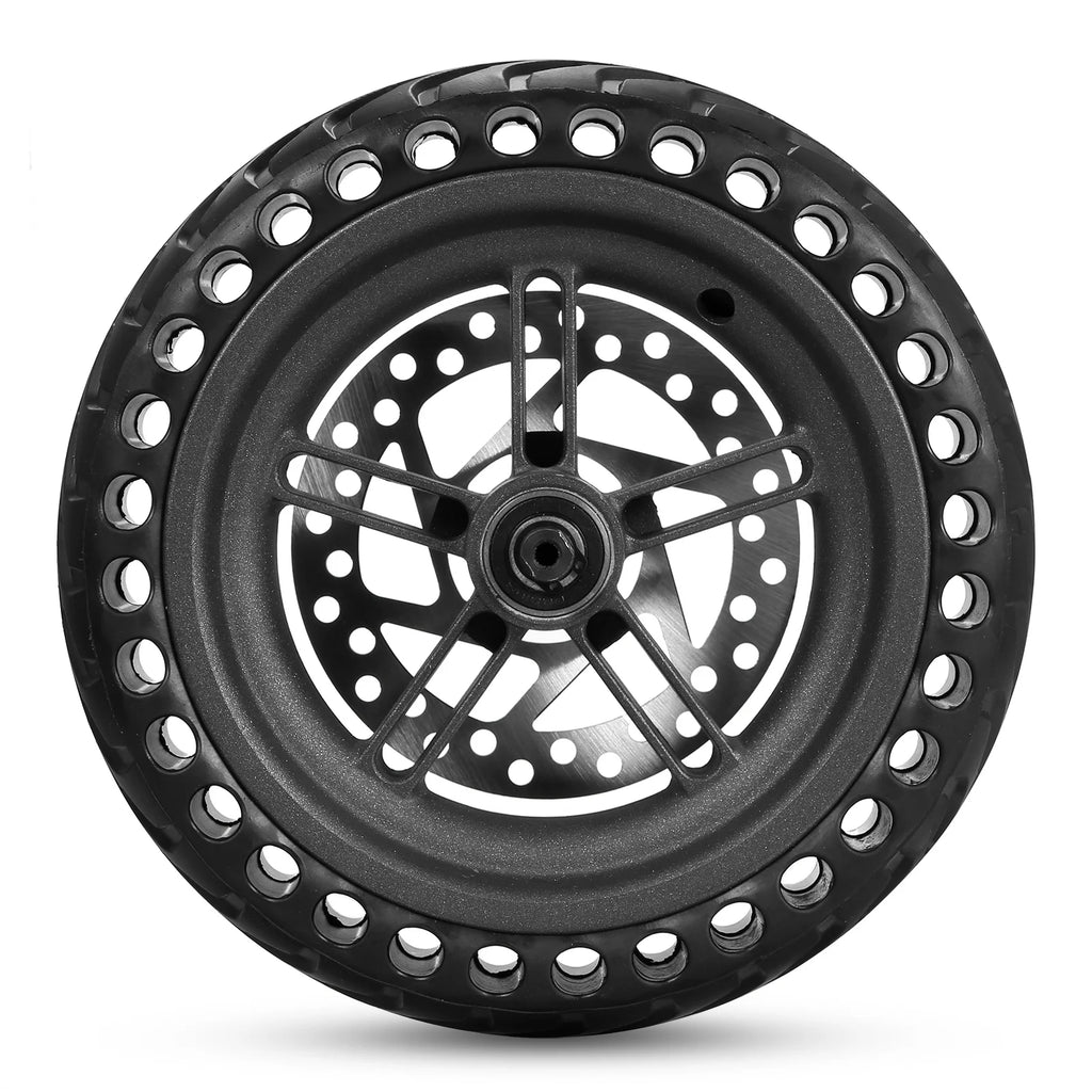 8.5 inches Solid Electric Scooter Rear Tire with Wheel Hub Disc Brake Set O65979