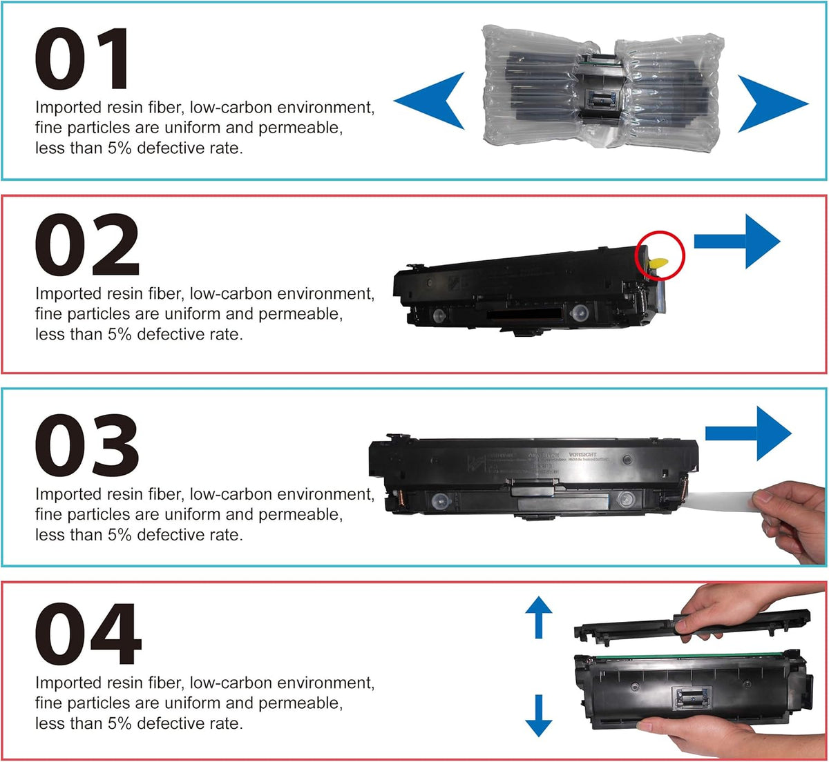(2-Pack) 58A 58X Toner Cartridge CF258X (10,000 Pages) Pack of 2 N337902