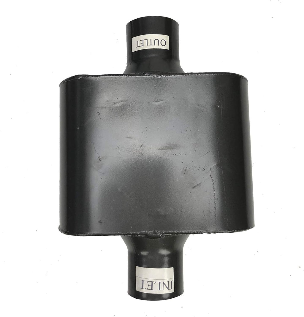 Pair of Single Chamber Performance Race Muffler 3" Center / Center Universal Steel Muffler Pack of 2 S136205