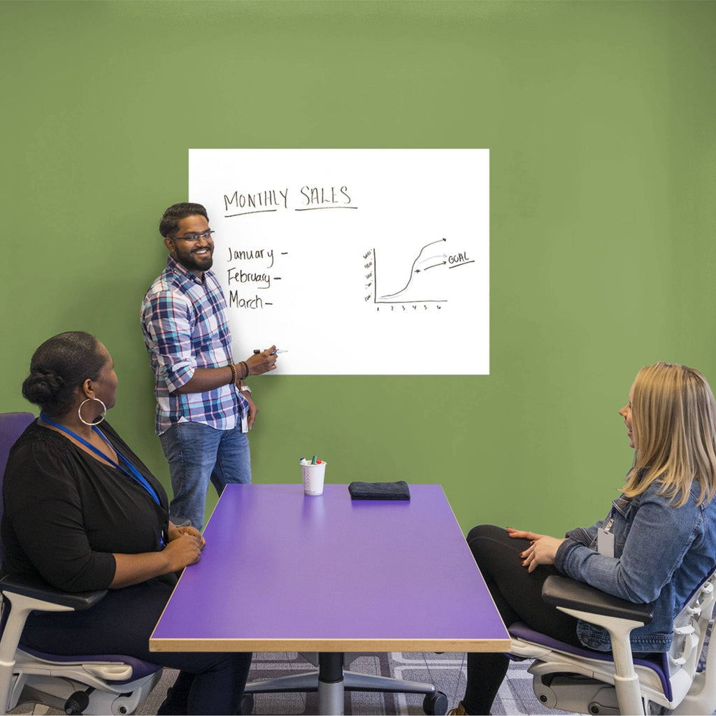 Giant Removable Whiteboard Wall Decal T1806