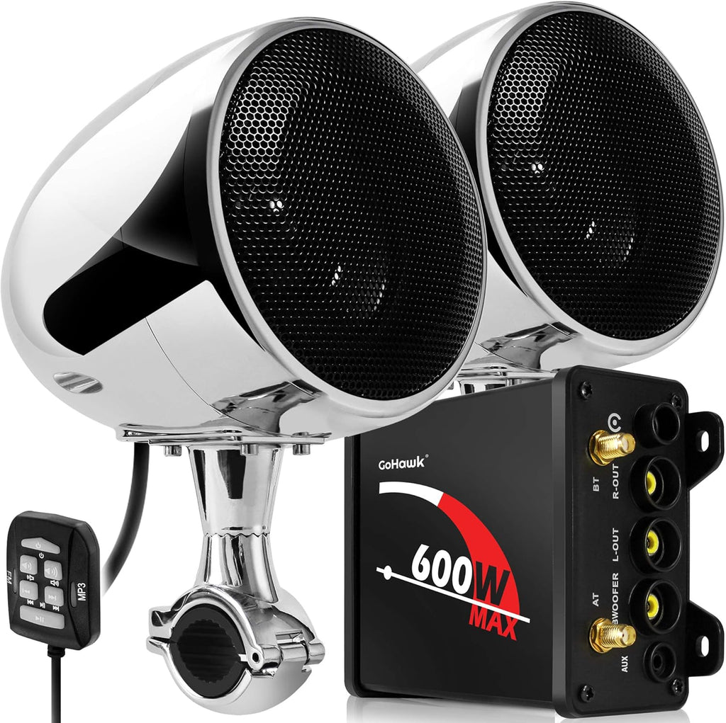Waterproof Bluetooth Motorcycle Stereo Speakers Audio System Z7739