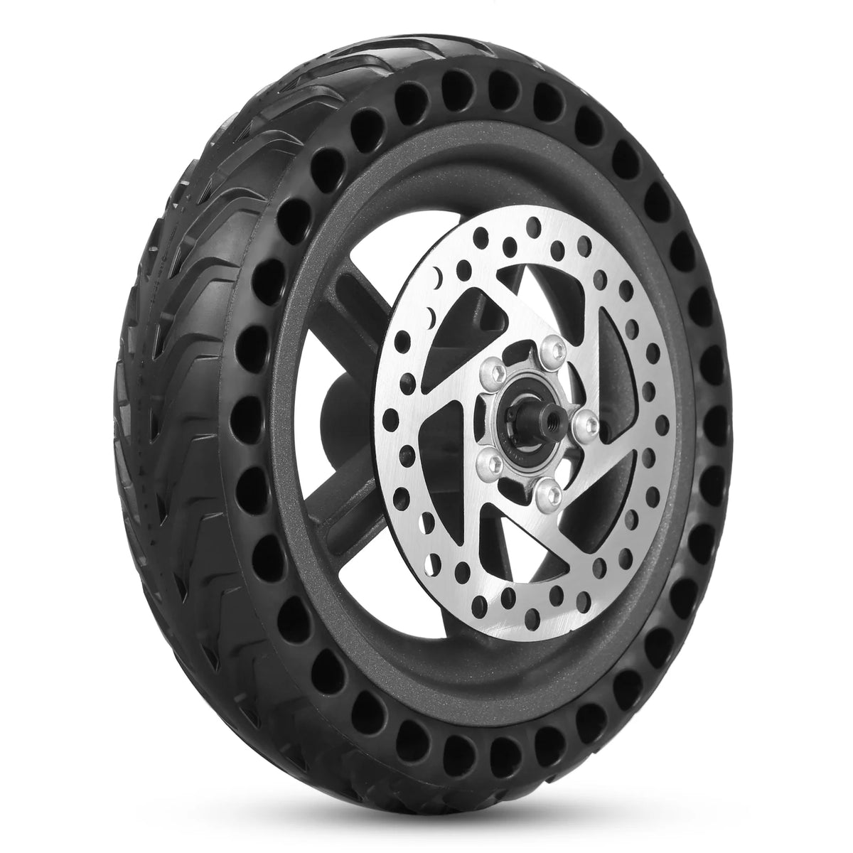 8.5 inches Solid Electric Scooter Rear Tire with Wheel Hub Disc Brake Set O65979