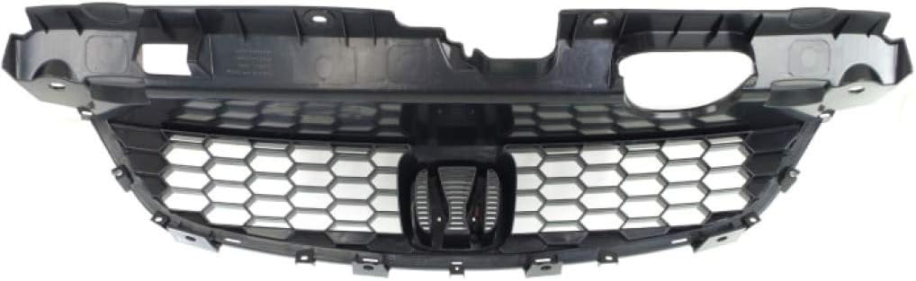 Black Plastic Grille Assembly for Honda Civic Coupe Pack of 2 F37502