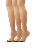 Set of 3 Reinforced Toe Pantyhose F4924