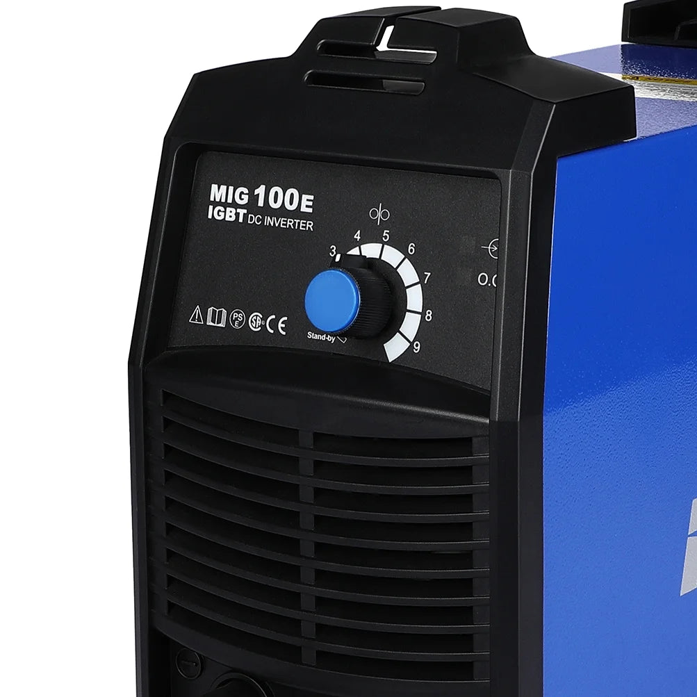 MIG Welder Machine, 110V/120V, 30-90Amp, Gasless Core Wire, Adjustable Speed Control G973154