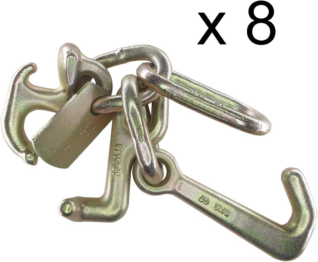 6 - Pack Heavy-Duty Forged Cluster Hook with Link Z61608