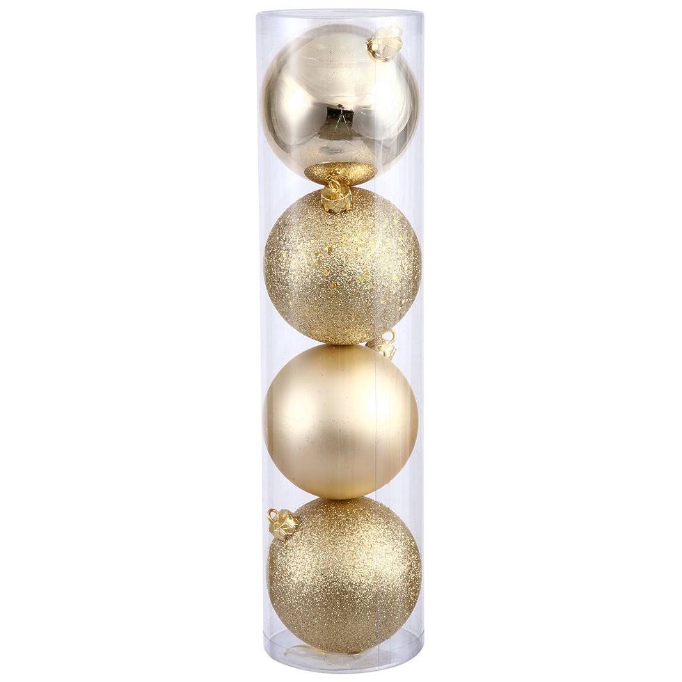 Honey Gold Ball 4 Finish Asst 4/Bag V4158
