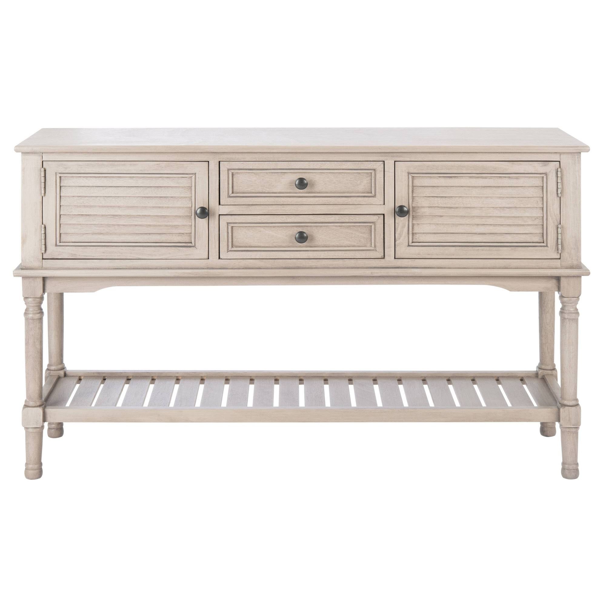 2 Drawer 2 Door Greige Console Table P832808