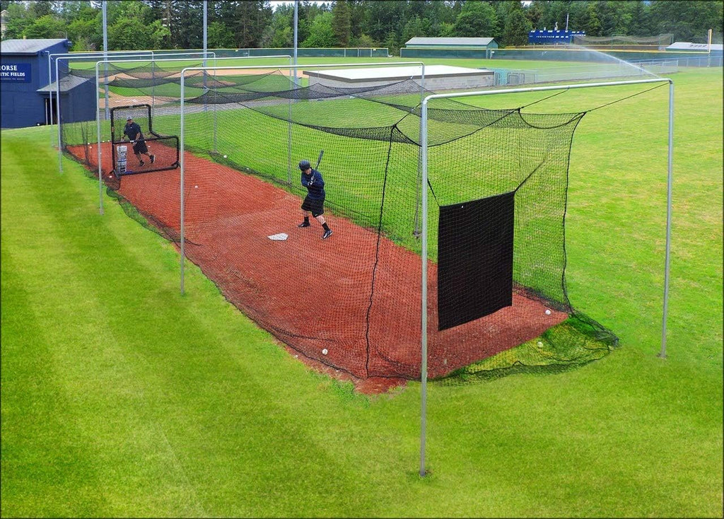 Black Twisted Knotted Polyethylene Batting Cage Nets L57210
