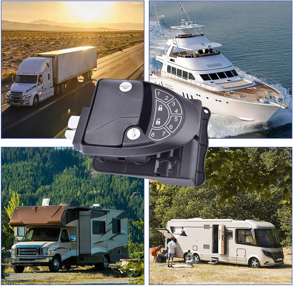 RV Keyless Entry Door Lock with Backlit Keypad and Install Tools S6342
